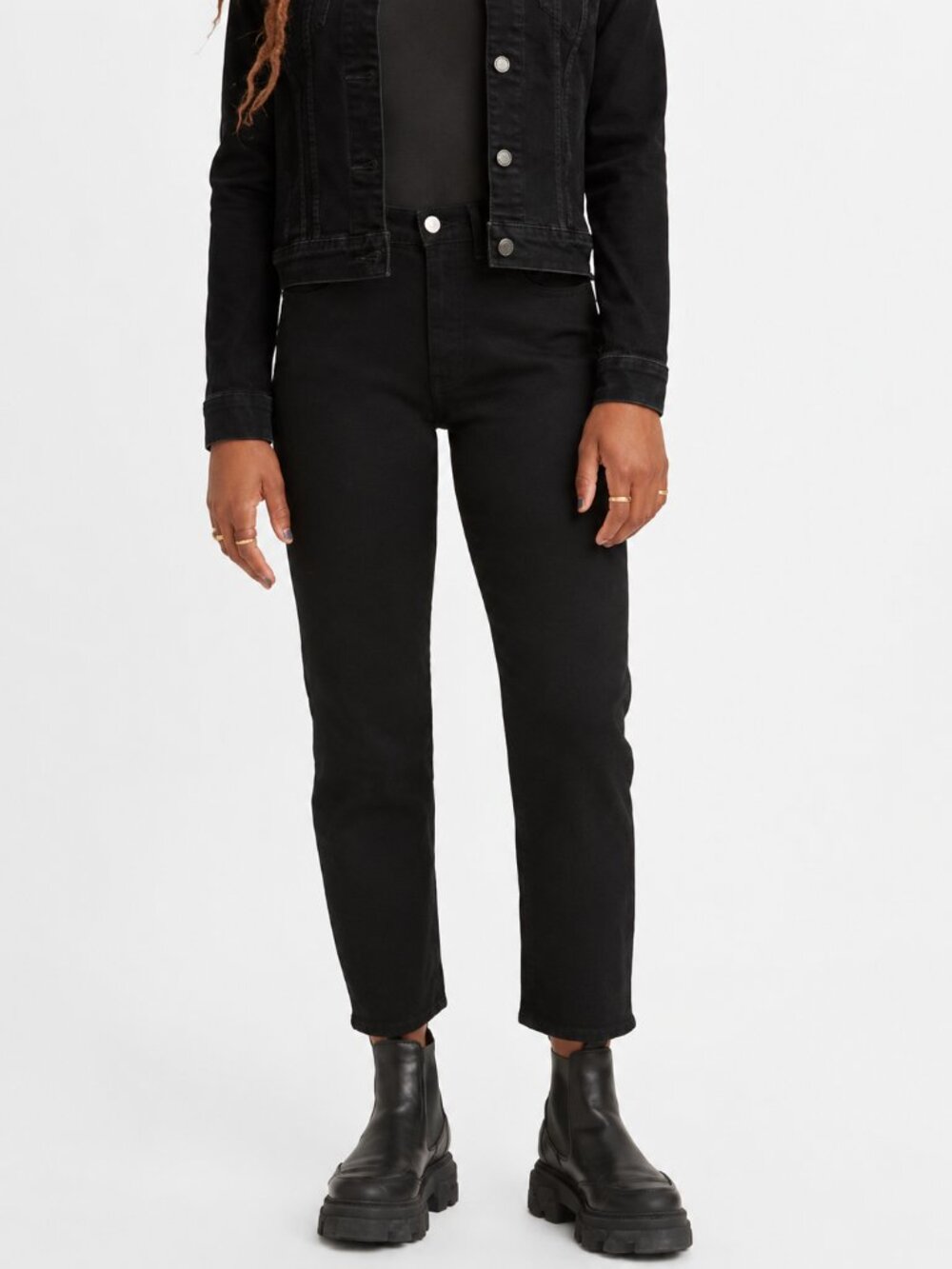 Levi's Wedgie Straight Fit Jeans Black Sprout